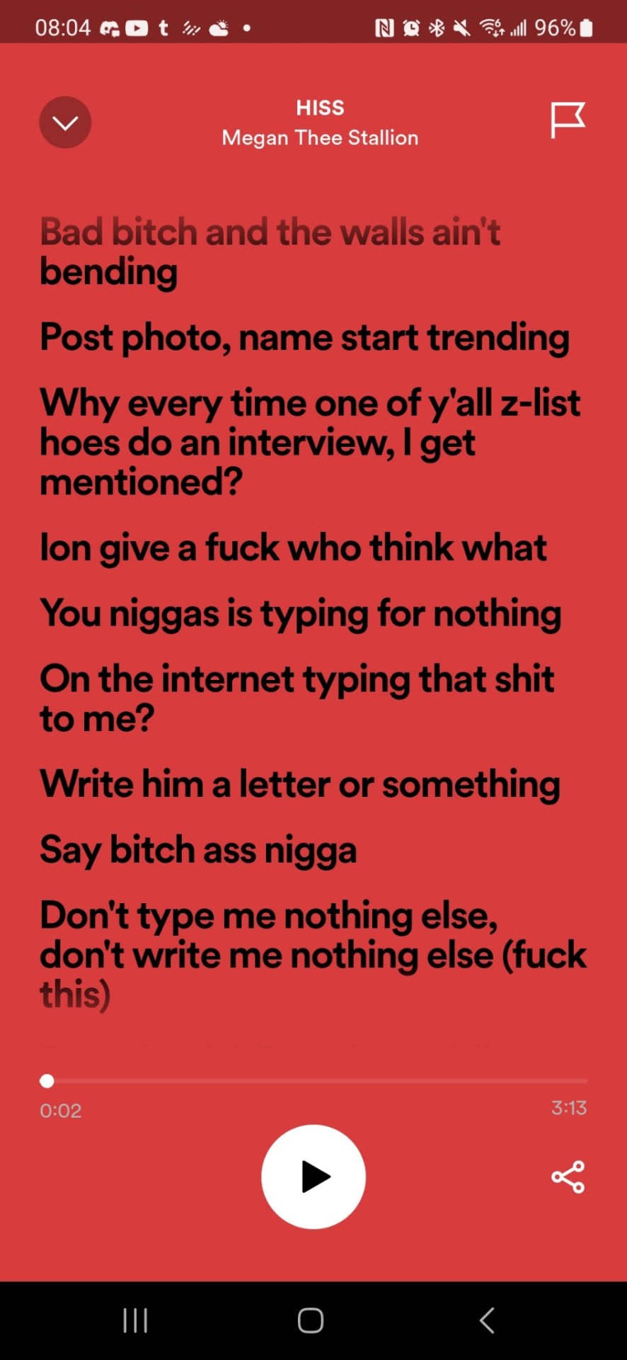 If We Really Think About It, This All Started With Megan Dropping Hiss. Hiss Was Never A Nicki Diss,