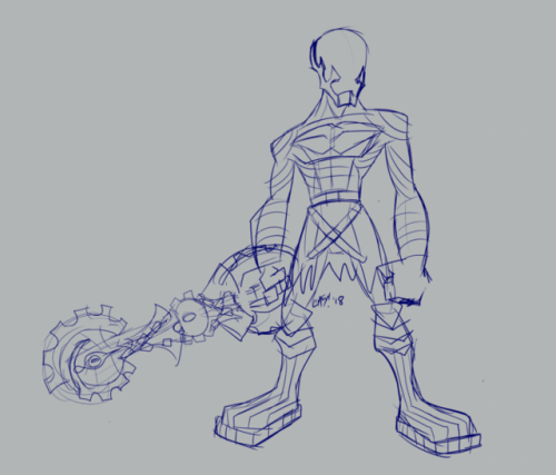 limeyfandump:  Wind down sketch at work, would like to refine his later I think…