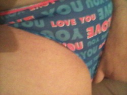 hornywife99:  Panty of the day!! #me #pinkandblue #boobs #booty #phatpuss #bbw #pod 