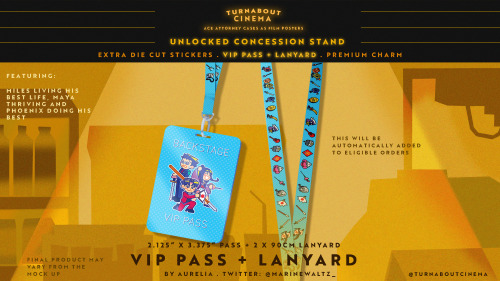  Next up on our Concession stand!Aurelia’s adorable Ace Attorney Samurai-themed VIP Pass and L