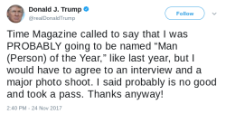 marauders4evr: Oh oh ooooh fuck, oh fu Instead of choosing Trump, Time Magazine instead chose to make their ‘Person of the Year’ the Silence Breakers: AKA: Women who have come out to speak up against sexual misconduct/assault! INSTEAD OF CHOOSING