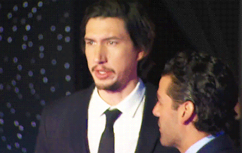 hardyness:Adam Driver and Oscar Isaac at the Star Wars The Force Awakens World Premiere Red Carpet  