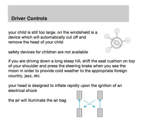 ford focus owner’s manualwritten using a predictive text interfacesource: 2003 ford focus owne