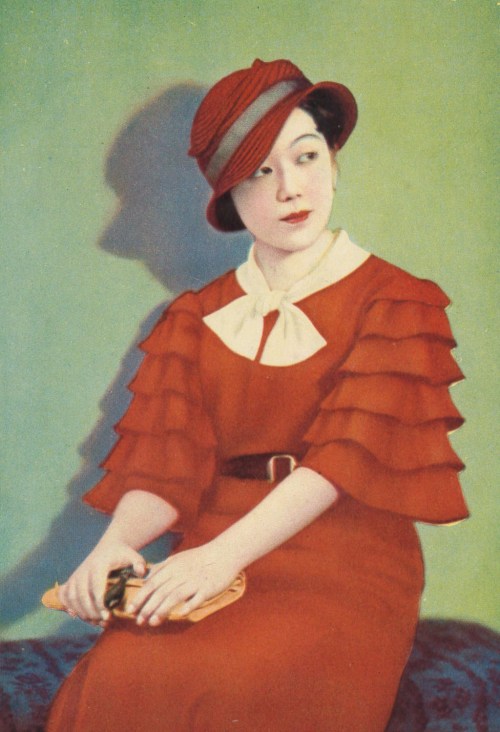 brightyoungmoga: Illustration of a modern girl, not sure of date on this one or artistFound hereAdde