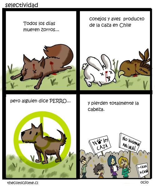 thecomicfome:  ociohttp://fni.cl/csm/ley-de-caza-hippismo-cinismo-e-ignorancia  https://www.facebook.com/pages/soledad-COMIC/244166465613867