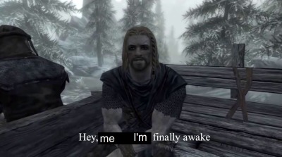 gaygaara:eating-rocks:I&rsquo;m replaying skyrim and I always forget the the