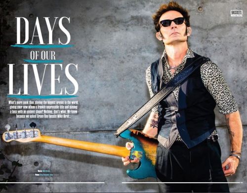 In the new issue of Bass Guitar magazine, Green Day’s Mike Dirnt talks the band’s latest