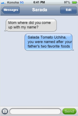 textingninjasofkonoha:  Because Salad jokes