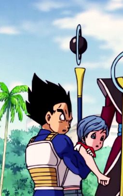 darkandcerulean:  Never thought this would happen, Vegeta holding his wife in his