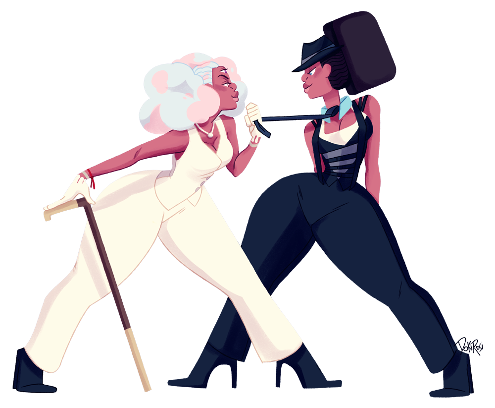 weirdlyprecious:  Garnet vs Garnetepic dance battle of history I was going through