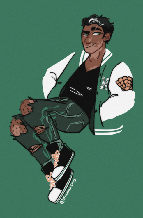diamancris: so @ fl0werb0ys on twitter did this amazing human fjord with vitiligo dood and i couldn&