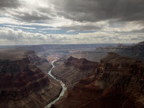 oneshotolive:  Grand Canyon National Park and the Colorado River from the air [OC] [4032x3024] 📷: FIIHNomad 