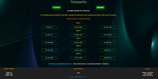 Totopedia login