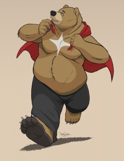 johnny-the-panda:  Justice Bear (Colored)
