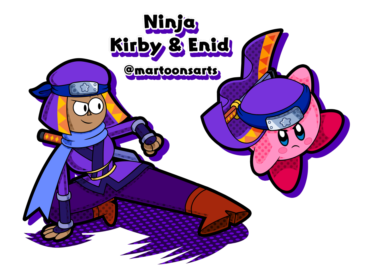 Martoon's Arts — Kirby Abilities - Ninja Kirby & Enid “Not bad for...