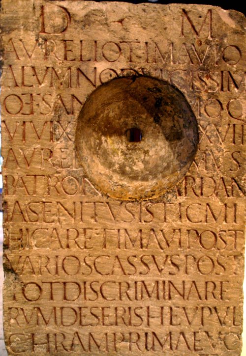 3rd century tomb stone from the Romano-Germanic Museum, Cologne, Germany. Translated into English, t