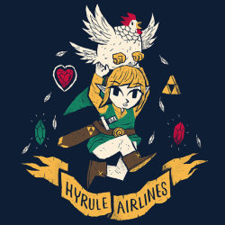 retrogamingblog:  Hyrule Airlines by Louis Roskosch  