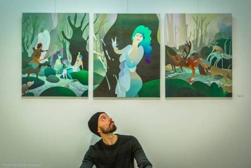Gods of Change, some pics of the opening  by @davev510 #painting #contemporaryart #contemporarypaint