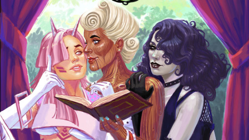 liquidxsin: Reading Nook Romance. A sneak peak of the piece I did for Evil Hat’s Thirsty Sword