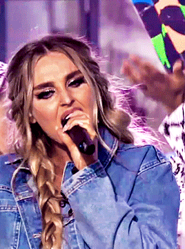 glorysdays:endless perrie gifs: 4/-➻ bounce back - bbc the one show (2019)