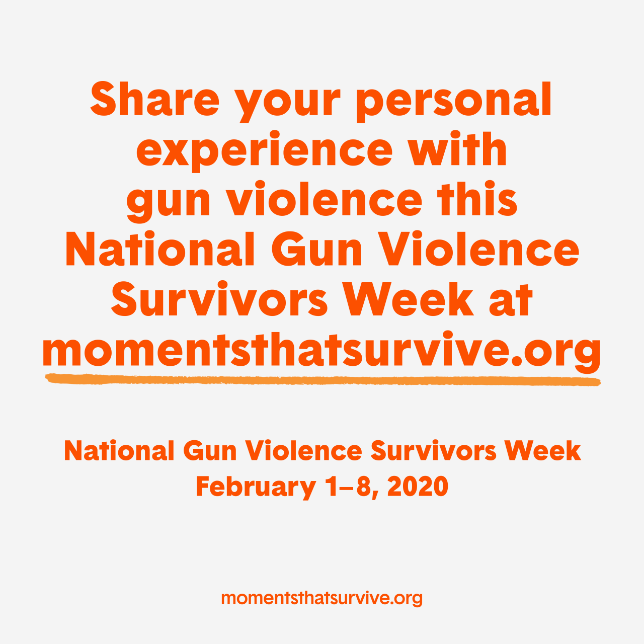 Saturday is the first day of National Gun Violence Survivors Week – when we ask everyone to shine a spotlight on the stories of Americans who have had loved ones taken by gun violence, who have been wounded or threatened with a gun, or witnessed a...