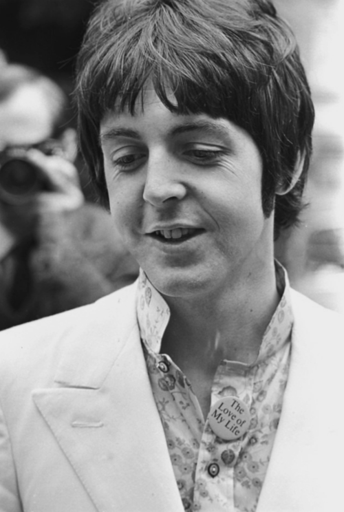 Paul McCartney photographed by Bryan Wharton on June 25, 1967 at EMI Studios