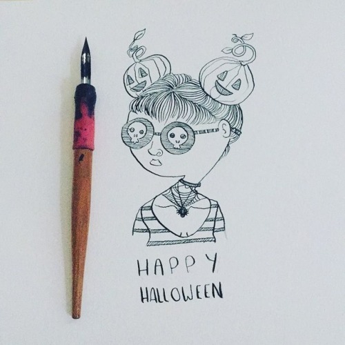 Happy Halloween y'all #spooky #Halloween #inktober #ink #draw #art #artist #sketchbook #savannah #pu