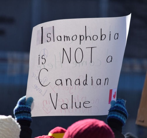 Went to the Unite Against Islamophobia counter-protest on Sunday. It was organized to counter anothe