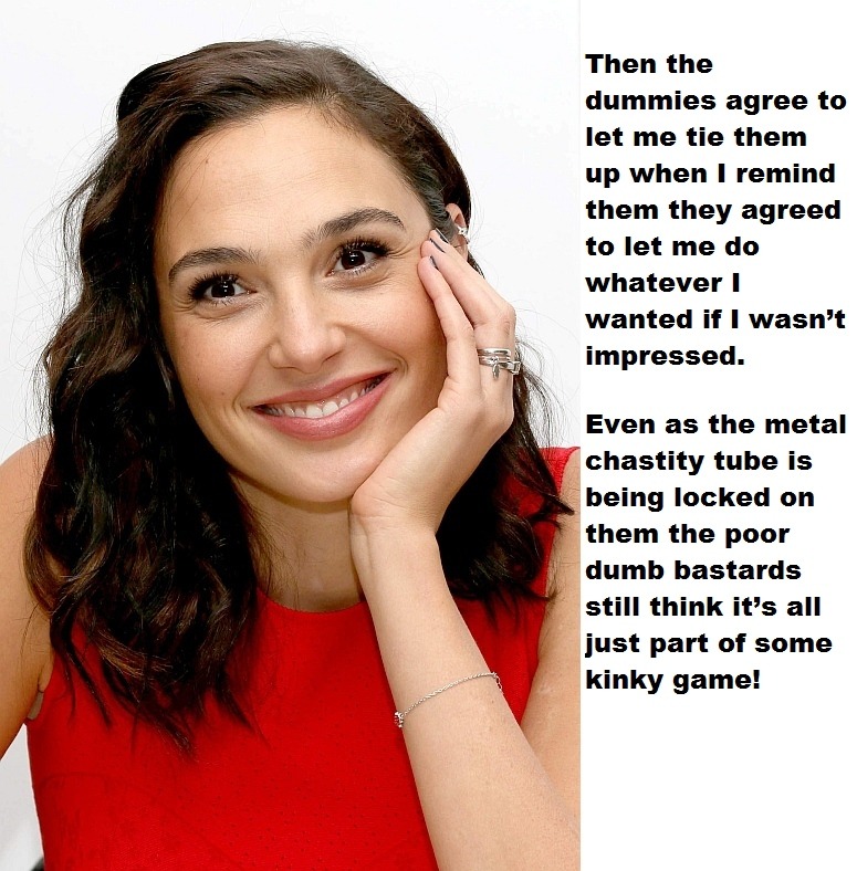 Gal Gadot enforced chastity.