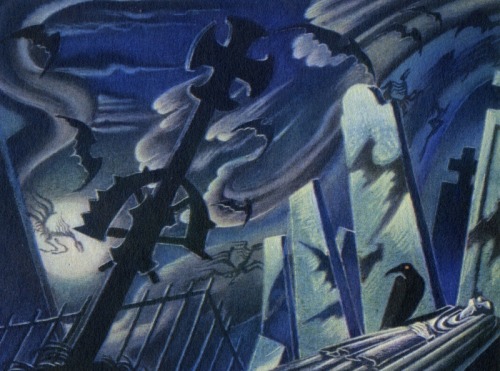 Concept Art By Kay Nielsen For The “Night On Bald Mountain” Sequence From Disney’s FANTASIA (1940).