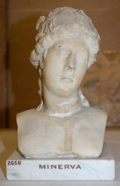 prepschoolvintage: alabaster bust of Minerva british museum