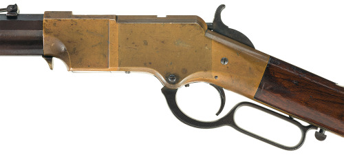 Presentation inscribed Henry lever action rifle, circa 1860′s. Inscribed, “Edgar Totten/Wiscon
