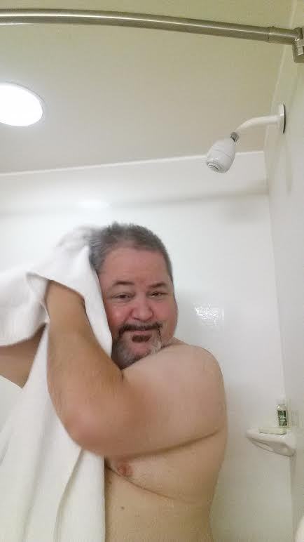 Like man in towel.
