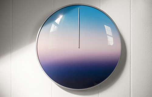 itscolossal:  This 24-Hour Clock Gradually Transitions You From Dusk to Dawn
