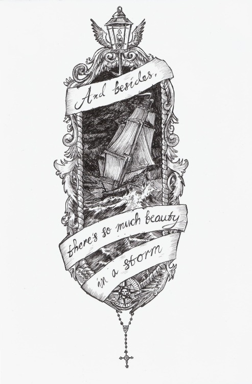 dsamuelsonart: Ink drawing by Dillon Samuelson. Words are from the song Fall Down, Never Get Back Up