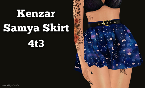 rollo-rolls: Kenzar Samya Skirt 4t3: ∙ polycount: 8,5k (!) ∙ recolorable/three channels ∙ 23 non-rec