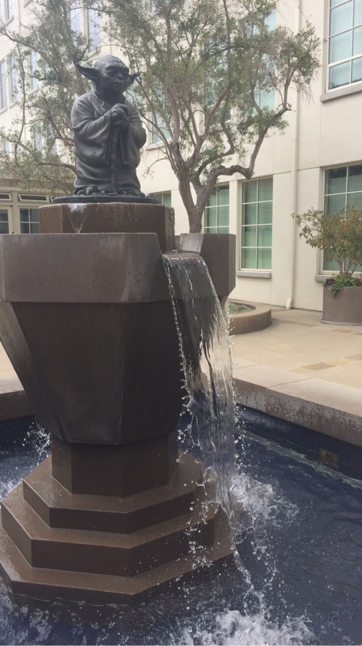 starwarsheckyeah:  The Yoda Fountain - Lucasfilm, San Fransisco