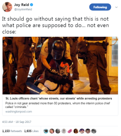 blackness-by-your-side: “Our streets.” Smh. They forgot everything they promised to do. All they want is to be the dukes in the police state. Nightmare…