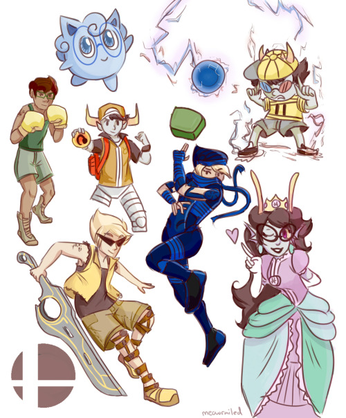 paperseverywhere:meowrailed:i loved paperseverywhere&rsquo;s ssb/homestuck crossover so i decided to