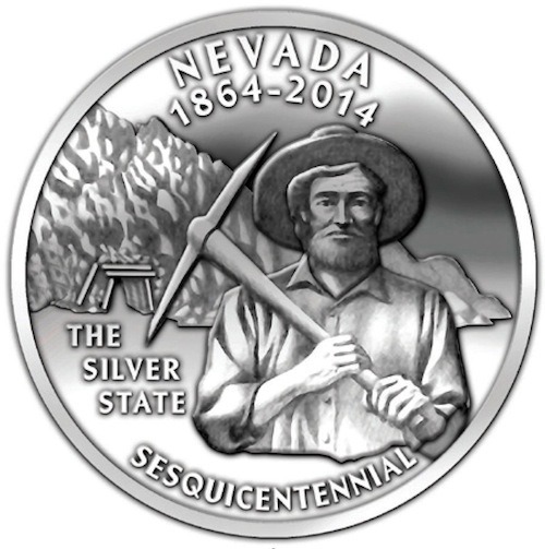 Sales for the second Nevada sesquicentennial medallions begin soon. The silver medallion is availabl