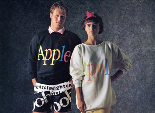 Apple’s 1986 clothing collection.