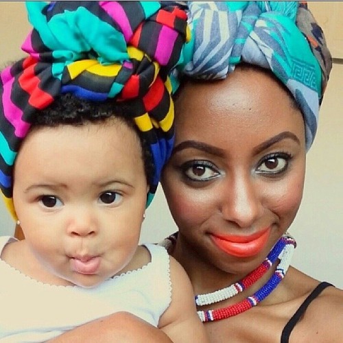 naturalhairdoescare: Sigh! Kailee (pre-Queen) &amp; Jessica (Queen), #turbanators. Posted with @