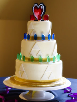 nerdygirllove:  Zelda wedding cake.