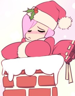 mylittledoxy:  The real reason Fluttershy would be a terrible santaclause (inspired by http://shepherd0821.tumblr.com/post/38778994913/mlp-4koma-33-34-merry-christmas)  really&quot;pressure&quot;.