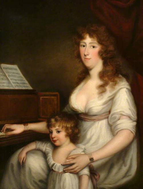 Portrait of a Lady with Her Child (1798). John Russell (English, 1745-1806). Oil on canvas. Guildfor