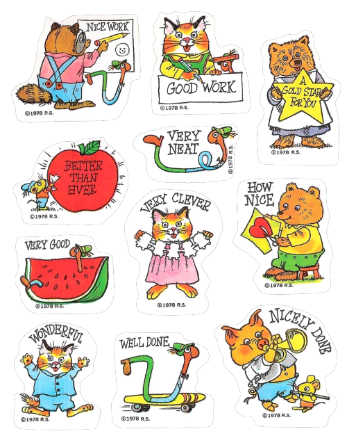 transparentstickers:1978 Richard Scarry Stickers