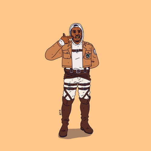 A$AP Mob x Attack on Titan commissions for @straightouttagotham !