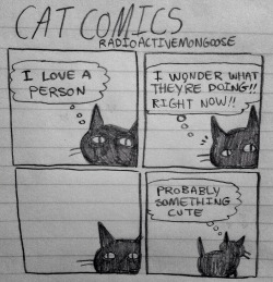 aardvarkwizard:  radioactivemongoose:  cat comics #3  i know this isn’t normal on my tumblr but it’s exactly how i feel about hestmord all the time 