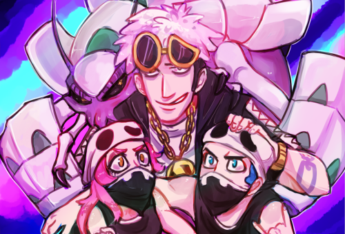 pokimbolt:  i wanted to draw team skull so here yah go