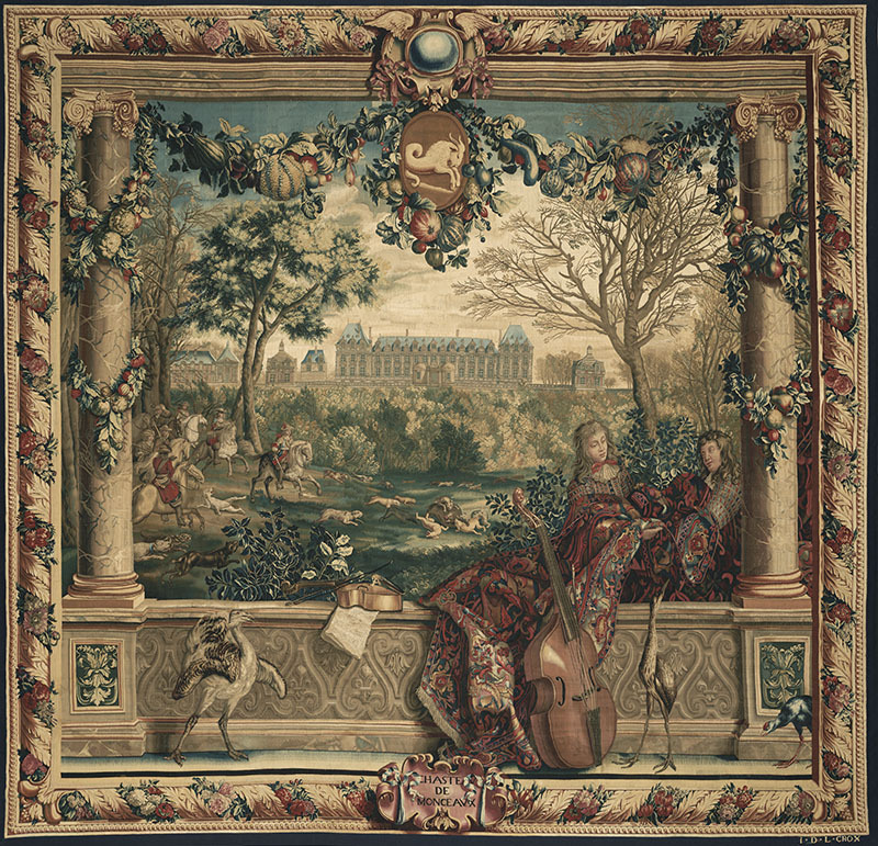 thegetty:  This tapestry (yes, it is wool and silk!) is over 10 feet high and 10